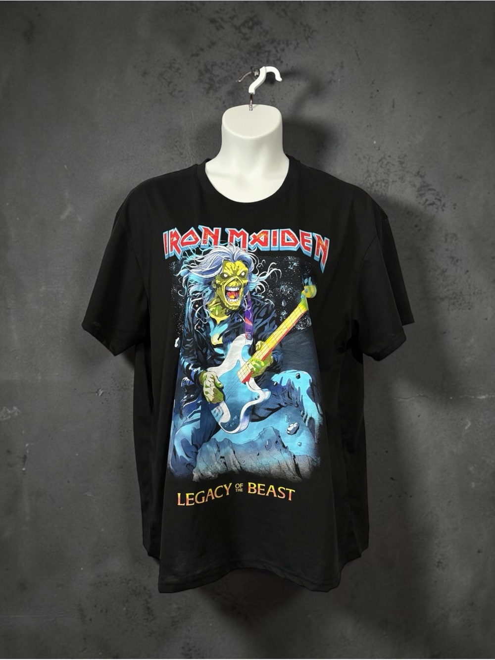 NEW, Iron Maiden, Legacy of the Beast Band Tee Unisex, 2XL Black Graphic T-Shirt